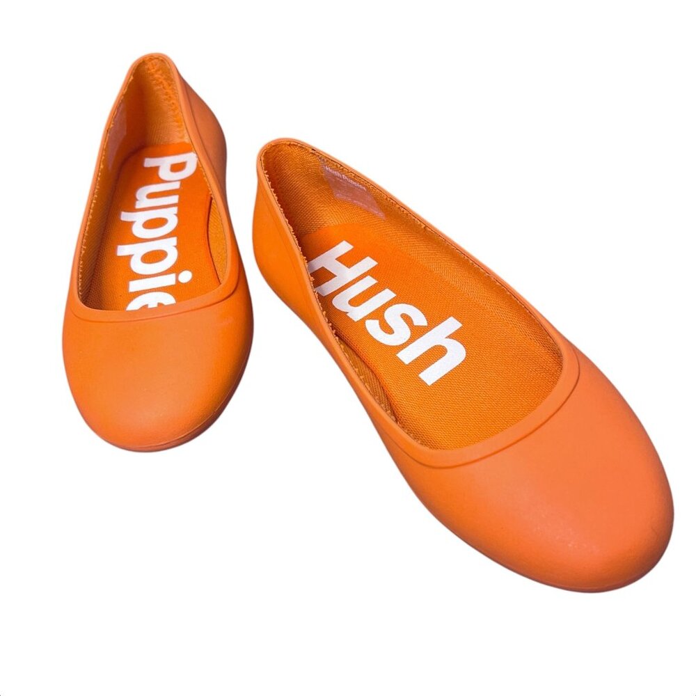 Hush Puppies Women's Brite Pops Ballet Flat Orange Size US 7